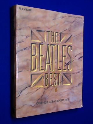 Vintage 1987 Beatles Best Songbook Sheet Music Piano Lyrics Guitar Tabs Chords