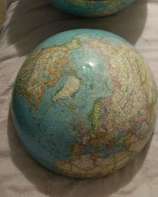 Vintage National Geographic 1973 12 " World Globe - Great For Crafts