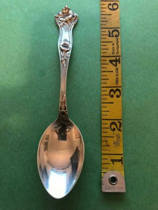 Antique Sterling Silver Spoon Morning Glory Theme Alvin Manufacturing 21 Grams
