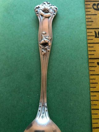 ANTIQUE STERLING SILVER SPOON MORNING GLORY THEME ALVIN MANUFACTURING 21 GRAMS 5
