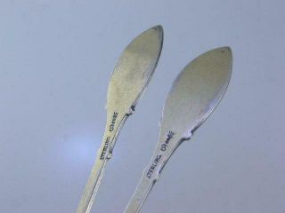 pr Sterling & Enamel Spoons by David Andersen of Norway floral pattern 5
