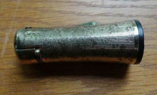 Vintage Ronson Lighter W/ 17 Jewel Alpha Watch In Base 2 3/4 " Long