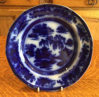 Lovely Flow Blue Antique 8 5/8” Plate - Podmore Walker - 