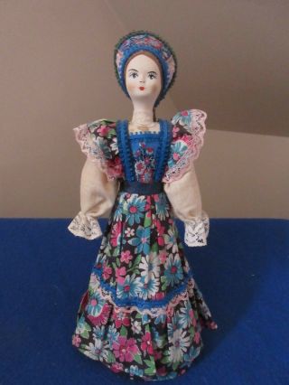 Polish Folk Doll From Poland Vintage 1988 Handmade