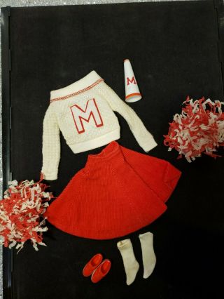 Vintage 1964 Cheerleader Barbie Doll Fashion Mattel 876 Complete