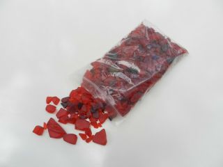 2.  58 Pounds Bulk Red Antique Glass Tumbled in Beach Sand 2