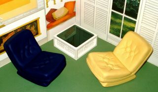 Vintage Pedigree Sindy Rocker Chairs And Coffee Table