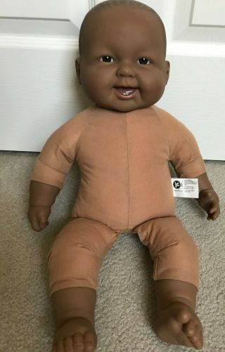 20 " Berenguer African American Baby With Cloth And Vinyl Arms Legs