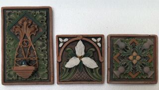 Clay Tiles Set Of 3 By Ellison 3.  5”w