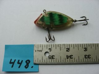448) Vintage 1959 - 1962 South Bend Optic Pat Pend Fishing Lure - Green