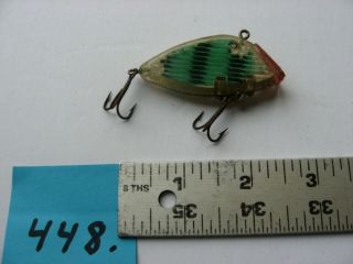 448) Vintage 1959 - 1962 South Bend Optic PAT PEND Fishing Lure - Green 3