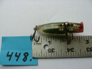 448) Vintage 1959 - 1962 South Bend Optic PAT PEND Fishing Lure - Green 4