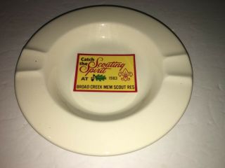 Boy Scouts BSA 1983 Broad Creek Memorial Scout Reservation ASH TRAY MARYLAND 3