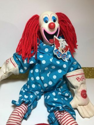 Vintage Bozo The Clown Doll 20 " A&a Plush Aurora 1999 Toy