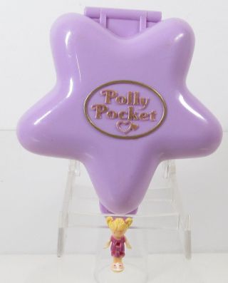 1992 Vintage Polly Pocket Fairy Fantasy Compact Only,  1 Doll Bluebird