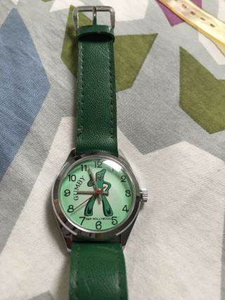 Vintage Gumby Watch A&m Hollywood Made In Hong Kong
