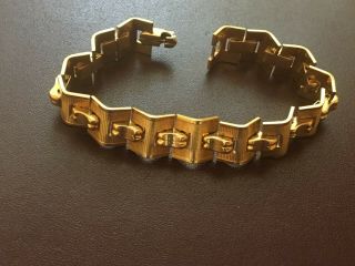 Antique Vintage Amerikaner Sp Goldplated Bracelet – 7.  25”