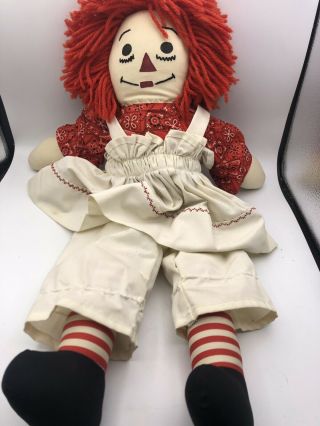 Vintage Raggedy Ann Collector Vintage Cloth Doll Toy Large 20”