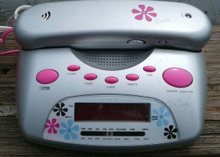 Barbie Phone With Am/fm Clock Radio Hold Button See Pictures