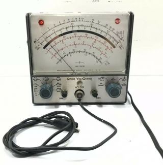 Vintage Rca Wv - 98c Senior Voltohmyst Voltmeter Tester Powers Up See Details