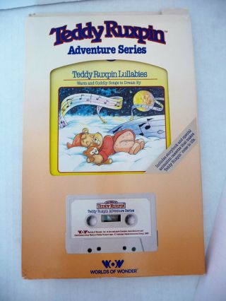 Ln Vintage 1985 Teddy Ruxpin Book And Cassette Tape " Teddy Ruxpin Lullabies "
