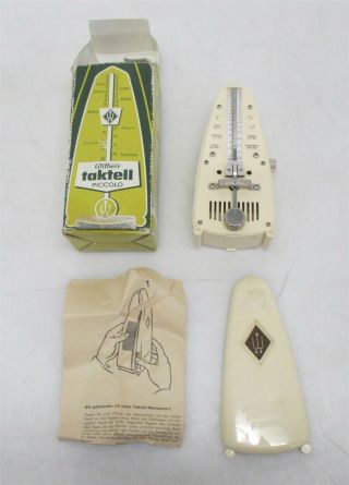 Wittner Taktell Vintage Piccolo Metronome Iob Made In West Germany |