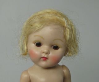 Vintage Vogue Ginny Doll 1950s Strung Painted Lash Tlc Blonde