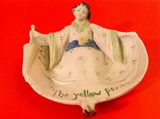 Bisque Naughty Nellie " The Yellow Peril " Schafer & Vater 1920s Antique Germany