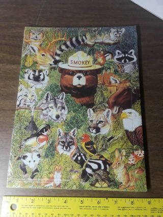 Vintage Smokey Bear Souvenir Puzzle - Us Department Of Agriculture - Forest
