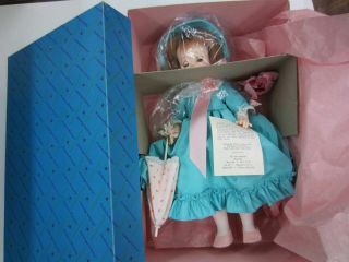 Vintage Madame Alexander 1535 Lucinda 14 " Doll W/original Box & Tag Blue