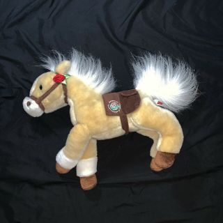 Limited Edition Rare Wells Fargo Lightning Rose Bowl Vintage Stuffed Pony Horse