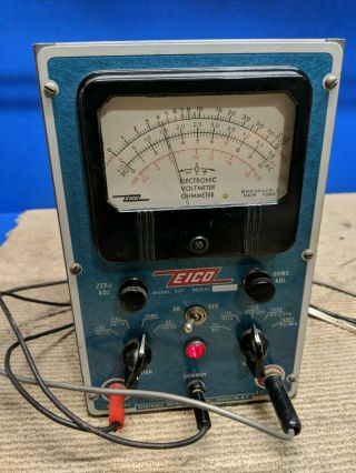 Vintage Eico Electronic Voltmeter Ohmmeter Model 221 Multimeter