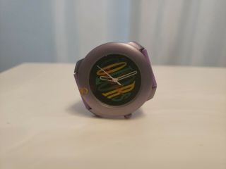 Benetton by Bulova Neon Colors Purple Vintage Watch Quartz 34 mm 2
