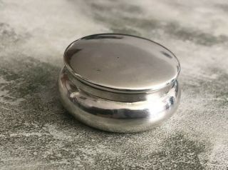 Fine Lovely Vintage 1920 Sterling Silver Pill Snuff Box 11g