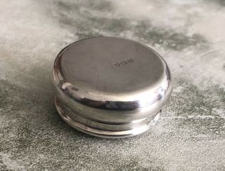 Fine Lovely Vintage 1920 Sterling Silver Pill Snuff Box 11g 5