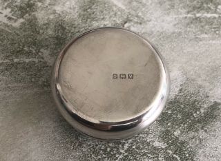 Fine Lovely Vintage 1920 Sterling Silver Pill Snuff Box 11g 7