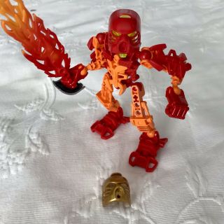 Lego Bionicle Stars Tahu 7116 - Assembled - Red And Golden Masks - No Canister