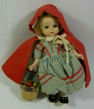 Vintage Madame Alexander 8 " Little Red Riding Hood Doll Fff12 - A