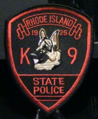 Patch Retired: Rhode Island State Police,  Kanine Unit Department Patch