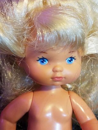Vintage Heart Family Barbie Baby/toddler Girl Doll 1976 Mattel Blonde Hair
