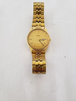 Vintage Sieko Gold Tone Wristwatch Fine
