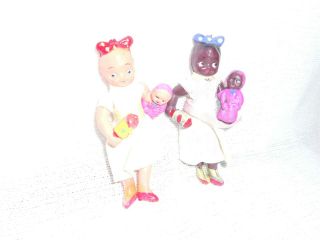 Vintage Kewpie Style Dolls - Carnival/street Fair Prize - Celluloid - Moms/babe