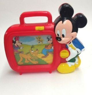 Vintage Disney Arco Mickey Tv Music Box Toy Song Of The South Zip - A - Dee Doo Dah