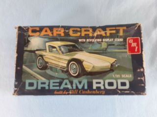 Vintage Amt Card Craft Dream Rod By Bill Cushenbery Model Kit 1964
