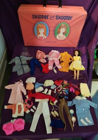Vintage Skipper And Scooter Doll Case With Doll - Clothing - Accessories
