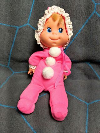 Vintage 1970 Mattel Pink Baby Beans Doll