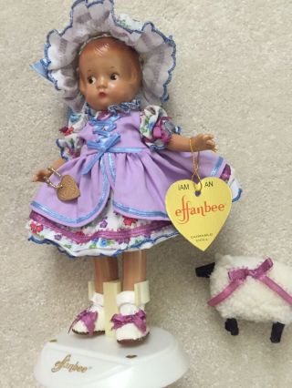 Effanbee 8.  5” Musical Patsyette Doll With Metal And Paper Hang Tags