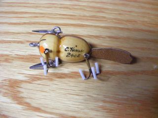 C Hines Heddon Style Fly Rod Size Crazy Crawler in Chipmunk Color 1 1/4 