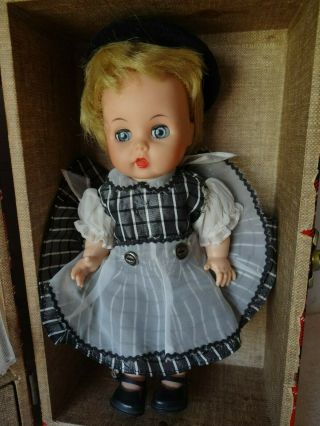 Vintage Arranbee Littlest Angel Doll With Trunk,  Tag & Wardrobe 2