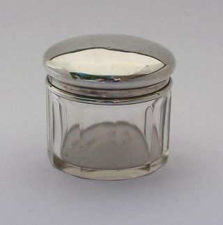 Sterling Silver Dressing Table Jar Birmingham 1927